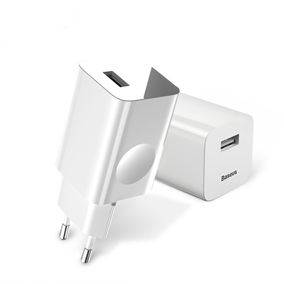 Зарядное устройство Baseus 2 USB-A Quick Charge 3.0A Белый