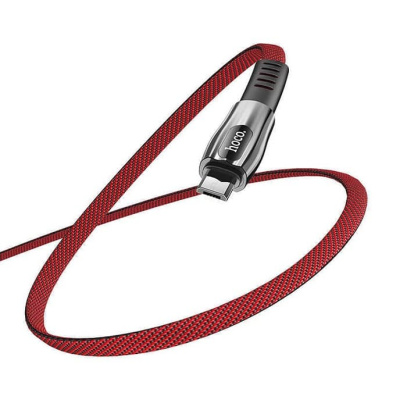 USB кабель hoco. Anti-Bending разъем Micro, 1,2 м (U70) Черный