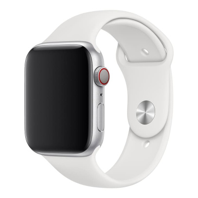 Силиконовый ремешок COTEetCI Silicone Sport Band для Apple Watch 38/40 мм White, белый