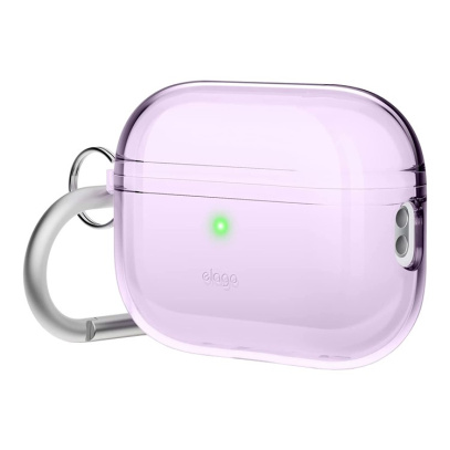 Чехол для Airpods Pro 2 Elago CLEAR HANG CASE (EAPP2CL-HANG-LV) Прозрачный Лавандовый
