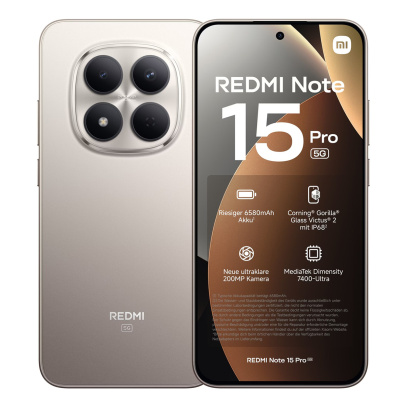 Xiaomi Redmi Note 15 Pro 5G 12/256Gb Titanium Color, титан