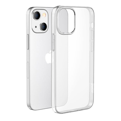 Чехол hoco. Creative Case силиконовый ультратонкий для Apple iPhone 13 mini White, белый