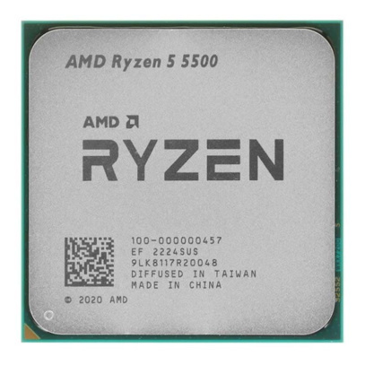 Процессор AMD Ryzen 5 5500, 3.6ГГц (Turbo 4.2ГГц), AM4, OEM (100-000000457)