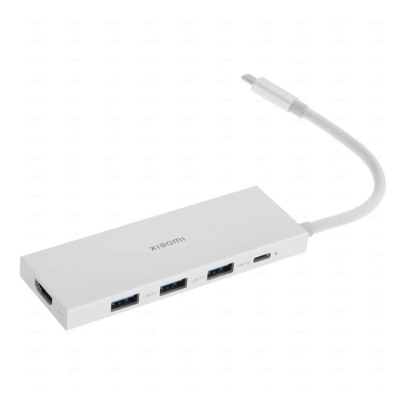 USB-хаб Xiaomi Type-C 5в1 3USB/1USB-C/HDMI 4K (MWCMA05) Серый