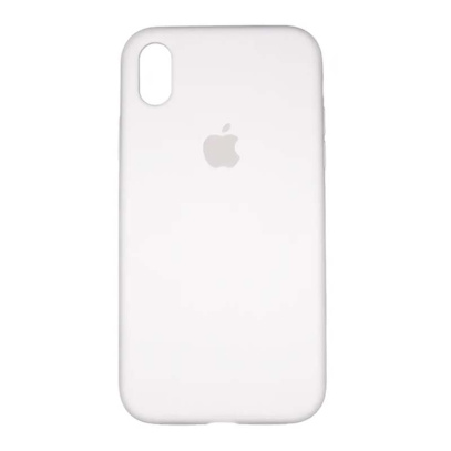 Чехол Silicone Case для Apple iPhone XR White, белый