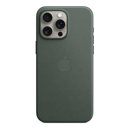 Чехол FineWoven Case для Apple iPhone 15 Pro Max с MagSafe Evergreen, зеленый