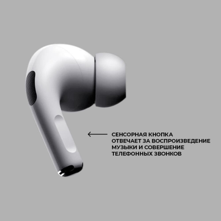 Беспроводные наушники с микрофоном Deppa Air Pro 3 ANC, TWS, BT 5.3, 350 мАч, ANC, LCD (44213) Белый