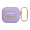 Чехол Guess для AirPods 3 с карабином CG Mobile Silicone with ring Script logo (GUA3SLSMP) Фиолетовый