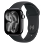 Apple Watch Series 11, 46 мм корпус из алюминия цвета «Jet Black», ремешок Sport Band размера M/L цвета «Black»