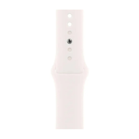 Apple Watch Series 11, 42 мм корпус из алюминия цвета «Rose Gold», ремешок Sport Band размера S/M цвета «Light Blush»