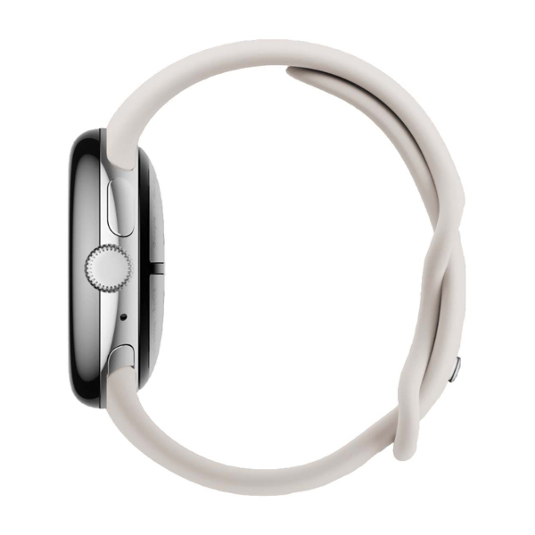 Часы Pixel Watch 3, 45 мм, Wi-Fi, Polished Silver/Porcelain, серебристый