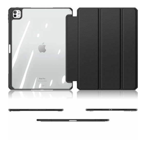 Чехол книжка для iPad Pro 13" M4 Dux Ducis Toby Series Black, чёрный