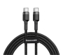 Кабель Baseus Cafule Type-C PD2.0 60W flash charging data line 20V, 3A, 2 м (CATKLF-HG1) Gray/Black