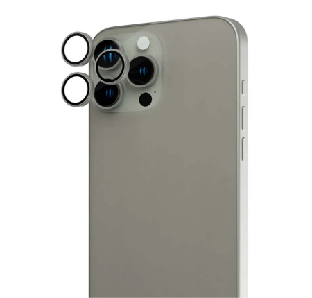 Защитное стекло для камеры iPhone 16 Pro/16 Pro Max SUPGLASS Anti Glare Camera lens glass (XC-31) Тёмно-серый