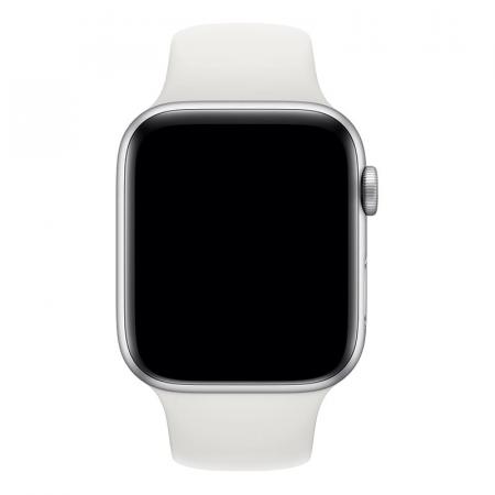 Силиконовый ремешок COTEetCI Silicone Sport Band для Apple Watch 38/40 мм White, белый