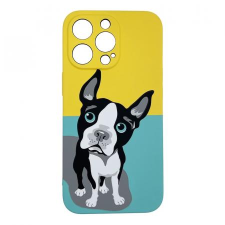 Чехол для iPhone 13 Pro LUXO Super slim creative TPU Желтый с рисунком Собаки