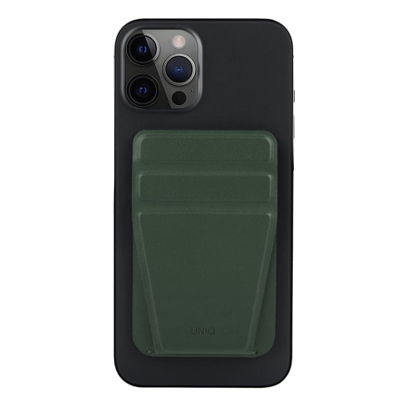 Магнитный бумажник с функцией стенда UNIQ LYFT MagSafe (MGSNAPONCH-LYFTGRN) Зеленый