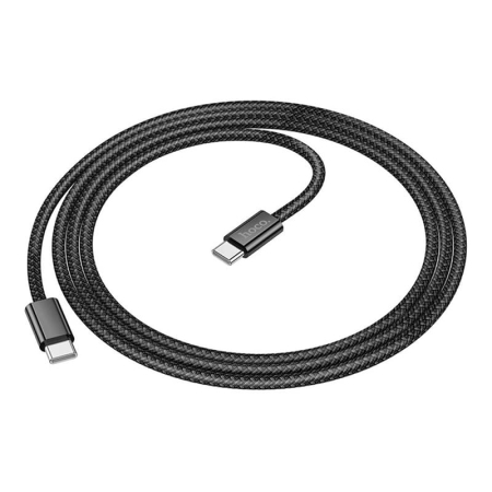 Кабель hoco. Hero 60W Charging Data Cable разъем Type-C – Type-C (X105) Черный