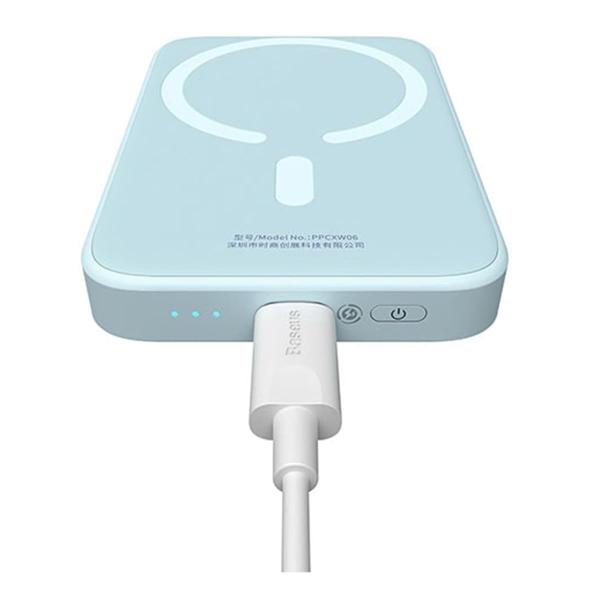Внешний аккумулятор Baseus 10000mAh Magnetic Mini Wireless Fast Charge Power Bank 20W (PPCX110103) Голубой