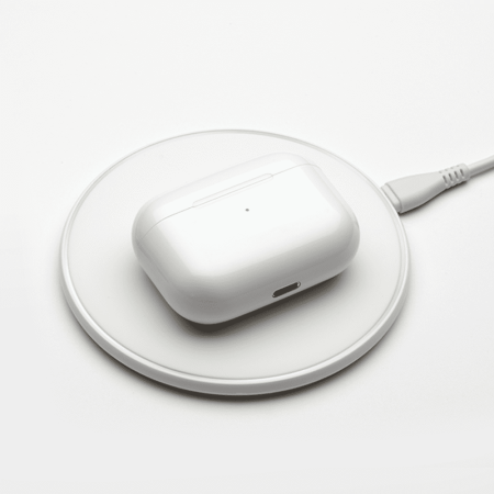 Беспроводные наушники с микрофоном Deppa Air Pro, TWS, BT 5.1, 250 мАч, QI, IPX4 (44167) Белый