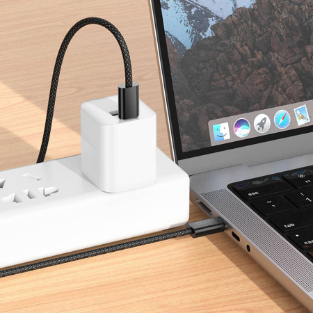 Кабель hoco. Hero 60W Charging Data Cable разъем Type-C – Type-C (X105) Черный