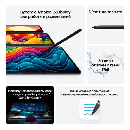 Samsung Galaxy Tab S9 11" Wi-Fi 8/128Gb Graphite, графит
