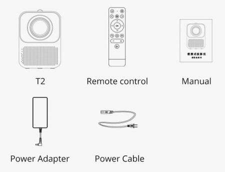 Мини проектор Xiaomi Wanbo Projector T2 Белый