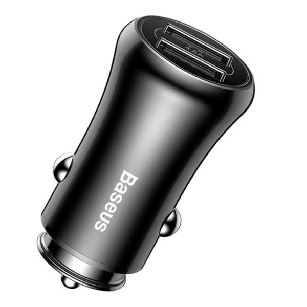 Автомобильное зарядное устройство Baseus Dual-USB Car Charger 4.8A (CCALL-GB01) Черный